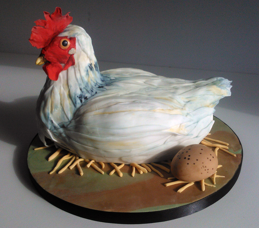 Sculpted animal cakes